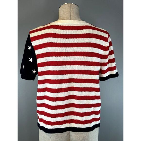 Norton Studio Vintage American Flag Cardigan Size S - Picture 3 of 4